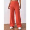 Damen S Hohe Taille Gerade Weiter Bein Lässige Hose Winter