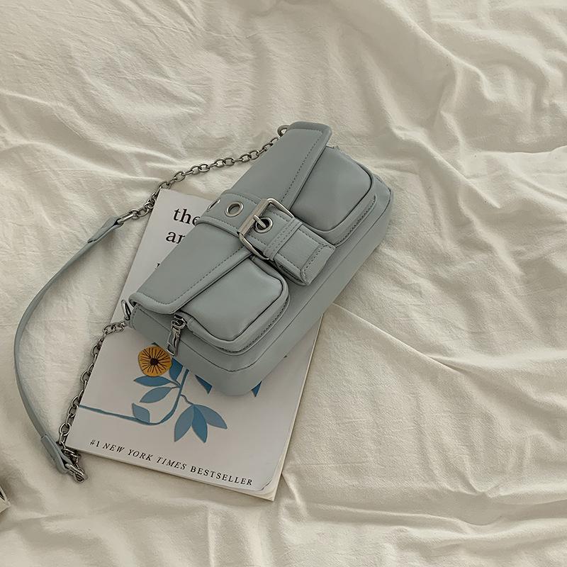 Французская сумка под мышку Женская летняя Новейшая Ретро Цепочка Маленькая квадратная сумка Универсальная Сумка через плечо Сумка