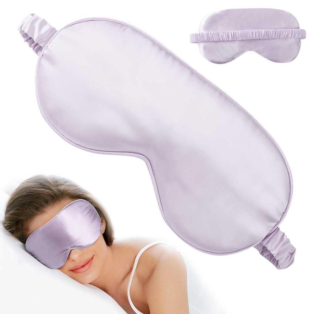 1 Pc Comfortable Fabric Silk Eye Mask Soft Silk Sleeping Eye Mask Natural Mulberry Silk Super Soft Effective Light Blocking