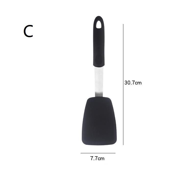 Frying Shovel Leaking Shovel Cooking Utensils Stainless Steel Silicone Kitchenware Fried Fish Steak Spatula Cooking Tool
