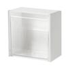 Wall-Mounted Flip-Top Storage Box for Cotton Swabs, Headbands, and Lipstick
