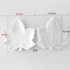 Flexible Food Grade Silicone Leaf Shaped Mould For Crystals Epoxy Art Projects