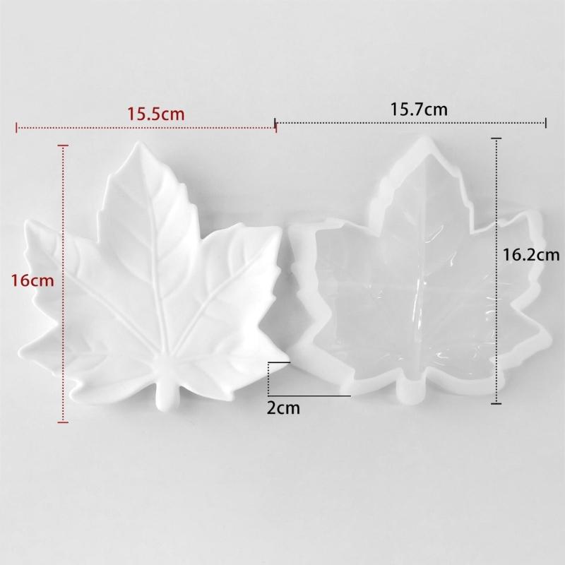 Flexible Food Grade Silicone Leaf Shaped Mould For Crystals Epoxy Art Projects