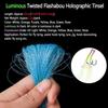 Twisted Flashabou Fly Fishing Tinsel Lure Making Material Assist Hook Tying Crystal Flash Strands
