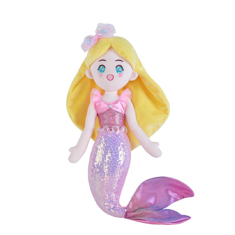 

Mermaid Plush Princess Toy Doll Stuffed Animal Pillow Cushion 12 16 In Kids Gift Yellow Pink,30cm/11.81in