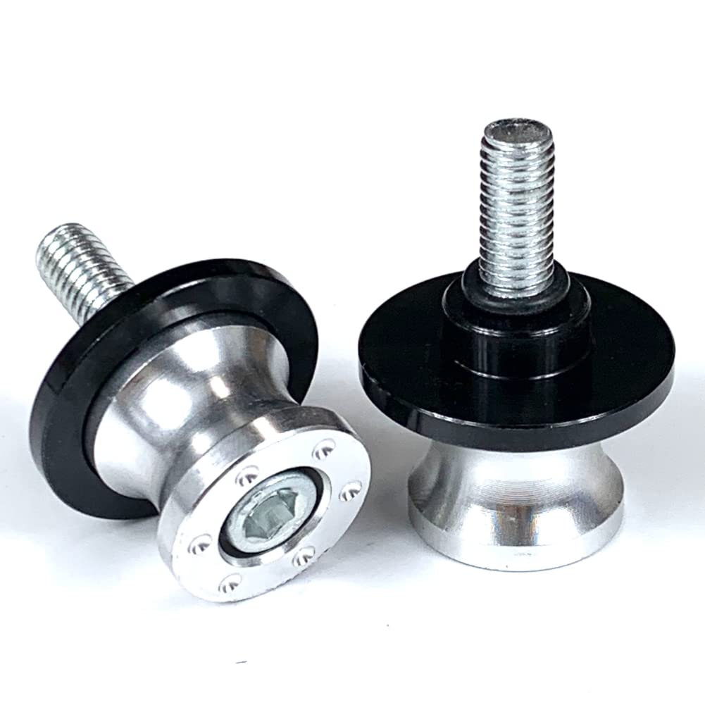 

[D s Strano] Stand Hook Universal Swing Arm Spool Left and Right Set of 2 Motorcycle Custom Dress Up Spot (Silver)