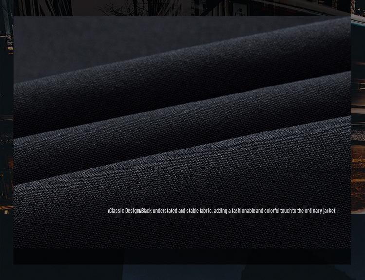 Men's Slim Fit Solid Color Korean Style Baseball Jacket - Spring Autumn Plus Size Outerwear