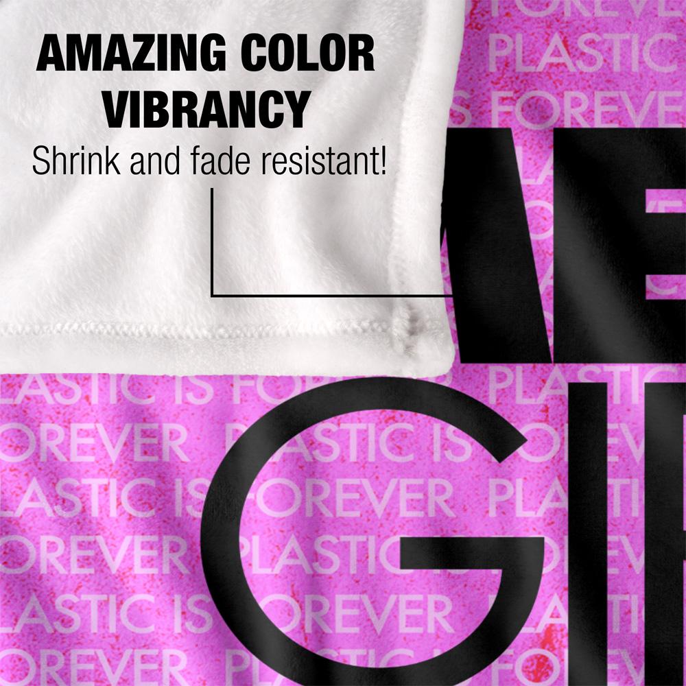 Mean Girls Plastic Forever Silky Logo Supersoft Blanket