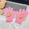 Cute Capybara Gloves Plush Coral Fleece Cold-Proof Gloves Five-Finger Gloves Student Winter Warmer Gloves Girly Christmas Gifts