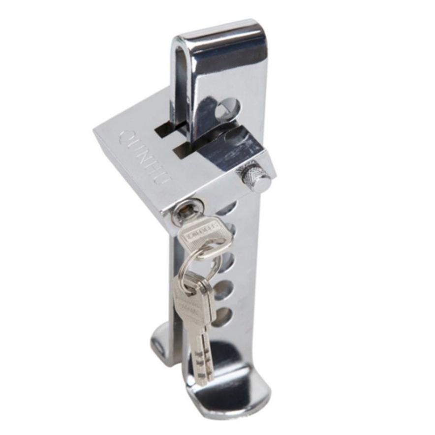 Auto Bremse Kupplung Pedal Lock Edelstahl Anti-diebstahl Gerät für Universal Auto Einbruch Alarm