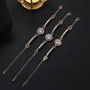 Korean Style Women's Sparkling Diamond Zircon Bracelet - Simple, Versatile, and Elegant.