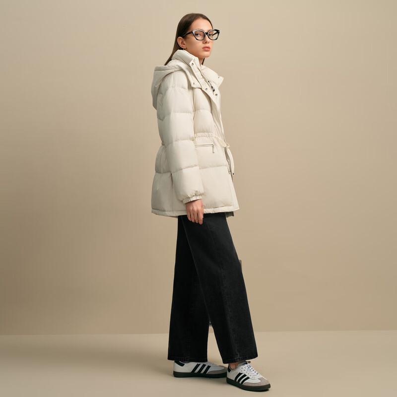 Elva' Island Women's Tie-Waist Short Down Jacket