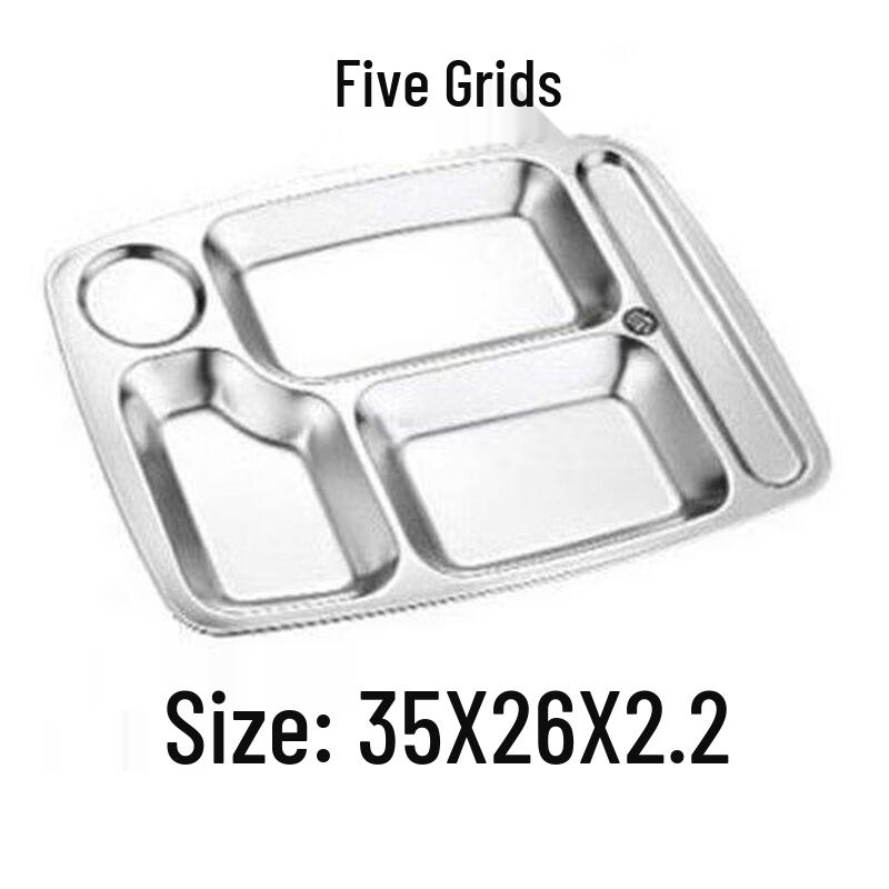 Handun Stainless Steel Compartment Meal Tray