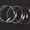 Rainbow PVC Keychain with Steel Wire Ring