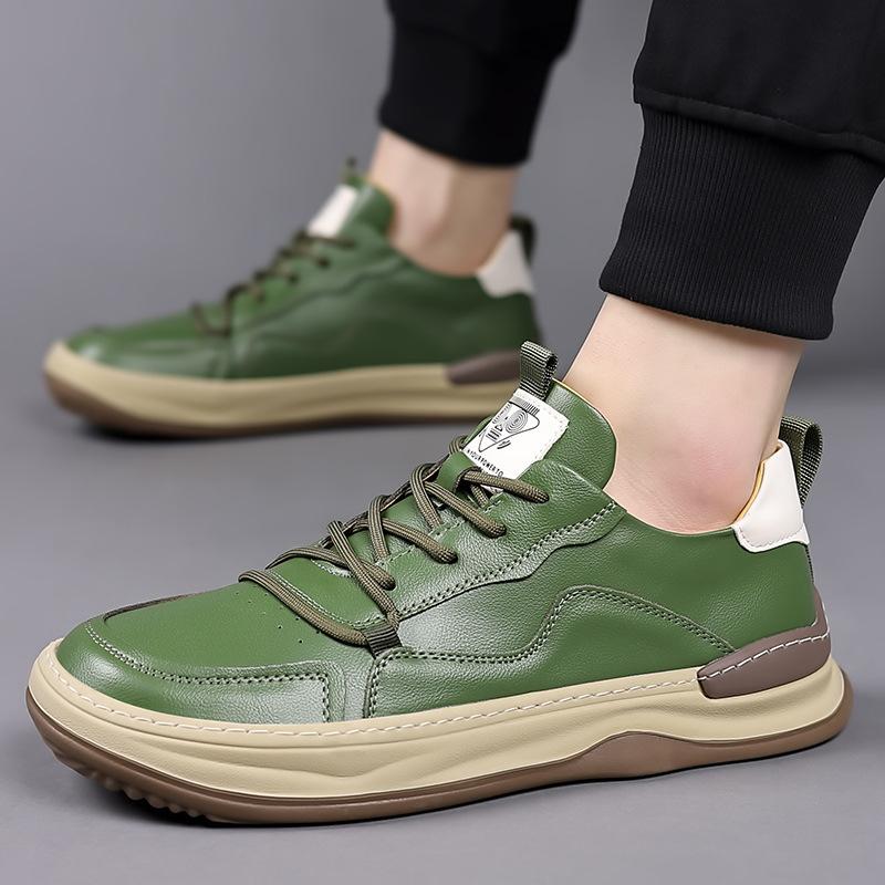 Fashion Spring Autumn Cow Leather Shoes for Men Fashion Casual New Designer Platform Shoes Sneakers Male Hallow Zapatos Hombre