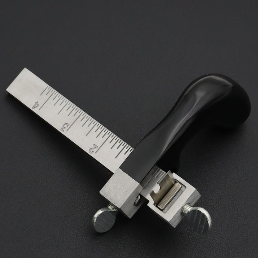 Professional Leather Belt Cutter Gauge For Drawing Leather Belt Diy Strip Tool Hand Cutting Leather Tools With 2 Sharp Blades
