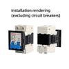 1 Piece DZ47 Miniature Circuit Breaker Panel Buckle 1P 2P 3P 4P Air Switch Buckle Mounting Bracket Fixed Frame Holes