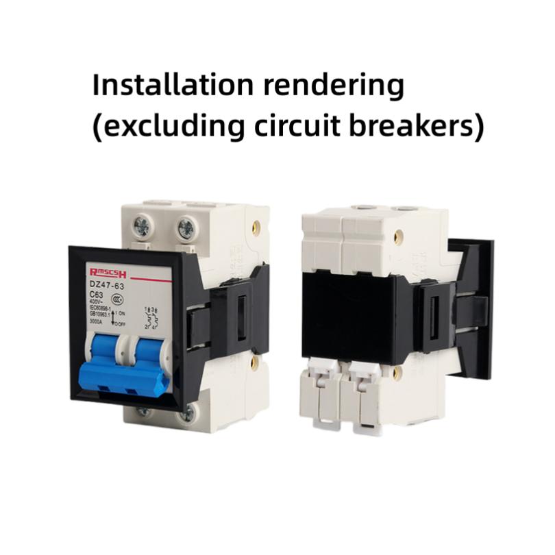 1 Piece DZ47 Miniature Circuit Breaker Panel Buckle 1P 2P 3P 4P Air Switch Buckle Mounting Bracket Fixed Frame Holes