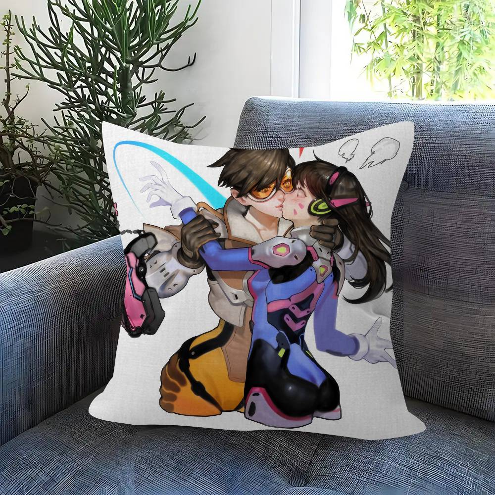 Pop Game OOverwatch Anime  pillow cover sofa cushion cover home room decoration children gift