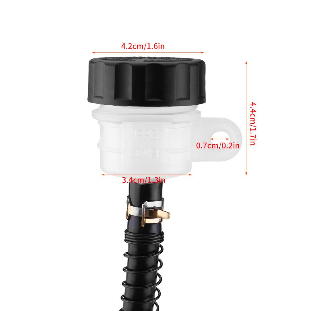 Bremszylinder Pumpe, Faltbarer Hinterrad Fußbremszylinder, Hydraulischer Hauptzylinder Pumpenbehälter für Motorrad, ATV, Dirtbike