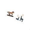 Sculpture Figurine Artwork Collectible Ornament Horse And Reindeer Statue for Desk Decoration