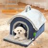 Cozy Winter Cat & Dog Bed with Handle - Enclosed Pet Villa