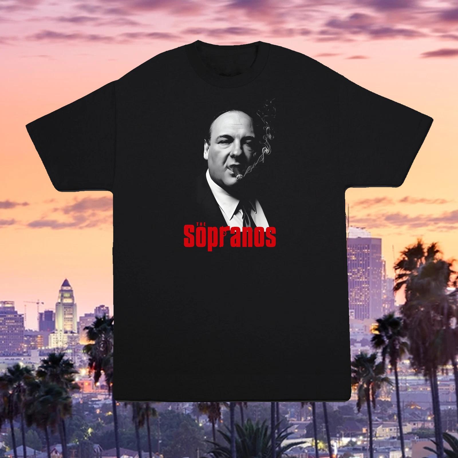 Tony Soprano Retro Halftone T-Shirt The Sopranos Mafia Mob Tee S-4X Bada Bing L