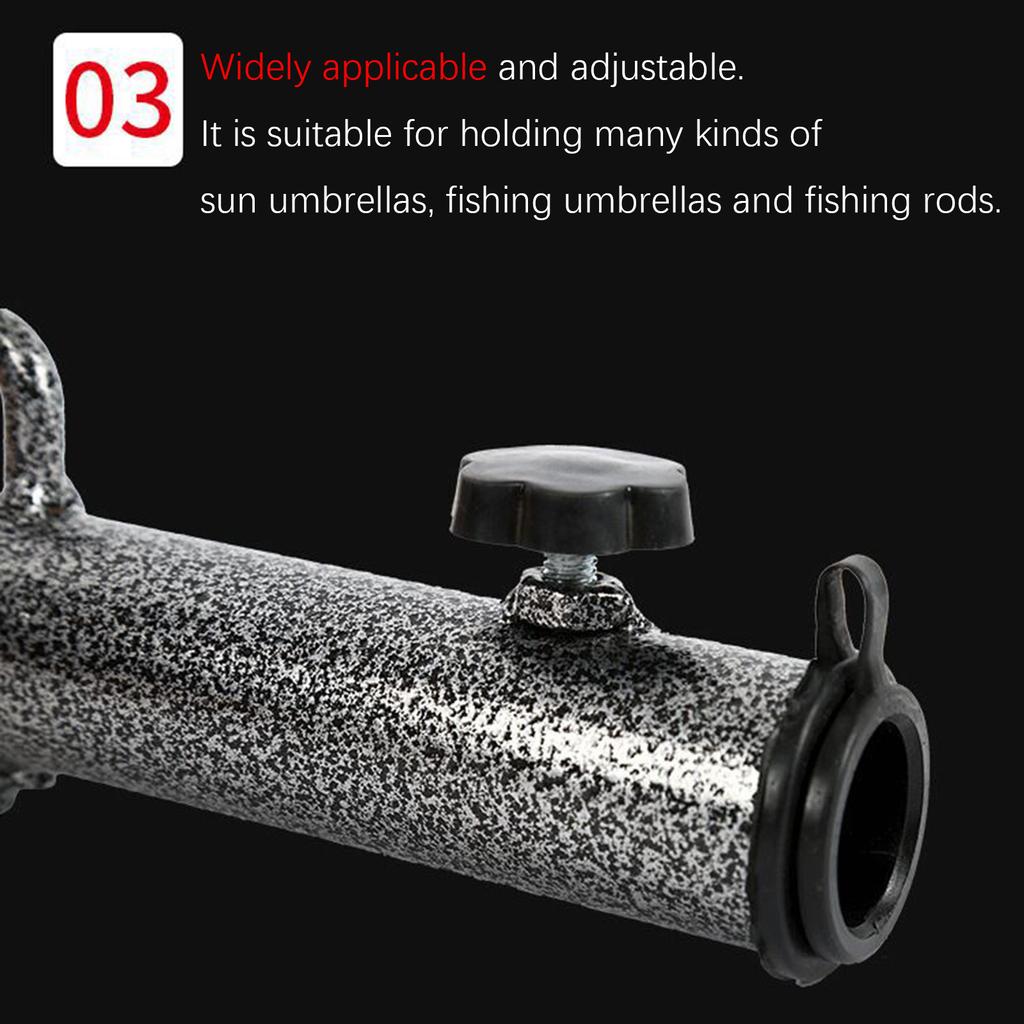 Parasol Stand Spike Umbrella Stand Parasol Ground Stake Umbrella Ground Plug ( Spike Stand For Beach Fishing Garden)