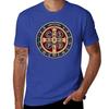 Saint Benedict Medal Tshirt Sports Fans Boys Whites Plus Size Tops Unisexs Workout Shirts