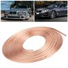 25ft Brake Line Tubing Copper Nickel Plated 3Celsius16in OD Coil Roll for Hydraulic Braking Fuel System(Gold )