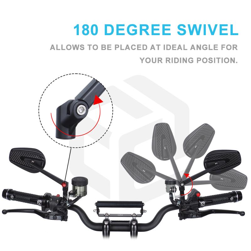 Motorcycle Side Rearview Carbon Fiber Mirror For Harley Sportster S RH1250s Nightster RH975 CNC Moto Accessories
