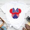 Minne Mouse Head Printed Cotton TShirt Womens Design Trend Aesthetic Fashion   TShirt Top Short Sleeve