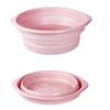 Lynlyulinger Foldable Washtub Compact Basin Tub Folding Bucket Hand Wash Basin Large Capacity Plastic Pure Color Hanging Storage Space Saving Laundry