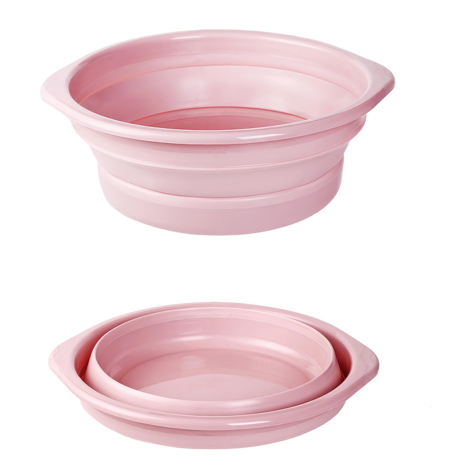 

Lynlyulinger Foldable Washtub Compact Basin Tub Folding Bucket Hand Wash Basin Large Capacity Plastic Pure Color Hanging Storage Space Saving Laundry