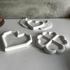 Creative Silicone Display Tray Mold Silicone Casting Mold for Heart Clovers Shaped Trinkets Plates Home Decoration