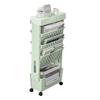 Movable Bookshelf Multipurpose Large Capacity Multilayer 4  Wheels Deskside Bookshelf for O