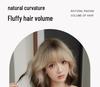 Women's Short Curly Summer Wig with White Coffee Gradient and Full Coverage