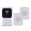 WiFi Smart Doorbell Ring Door Camera with 2 Dingdong Chime TY App Control Infrared Night Viewing Rechargeable Video