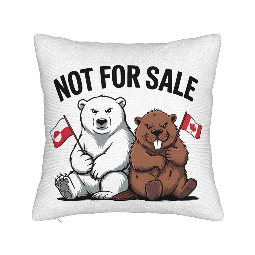 MAGA Greenland Bear Square Pillow Cases Cushion Covers Creative Zipper Decor Throw Pillow Case Cover for Car 40x40cm