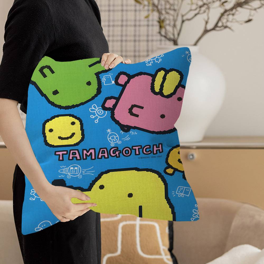 TTamagotchi Cut Friend Game Pillow Cover for Bedroom Room and Living Room Sofa Decorative Cushion Cover