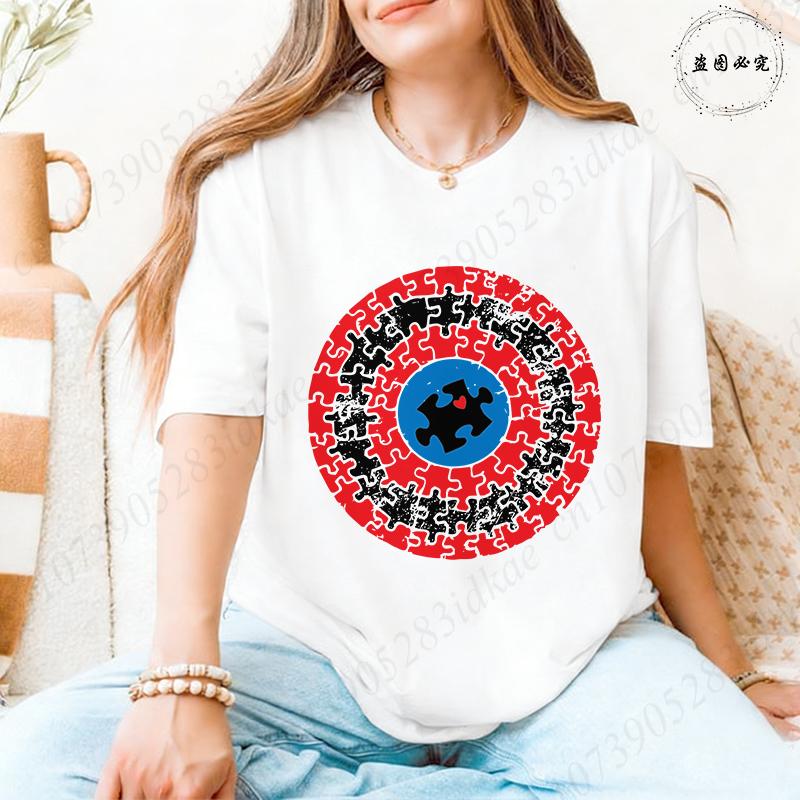 Autismus-Bewusstsein T-Shirts für Unisex: Schild Puzzle-Stück Grafik Kurzarm-Oberteile 2026 Trendige Lässige Mode Tägliche Wear T-Shirts