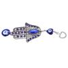 Blue Eye Ornament Hollow Out Retro Good Luck Evil Eye Decor Elegant Alloy Glass Evil Eye Wall Decor for Home Decoration
