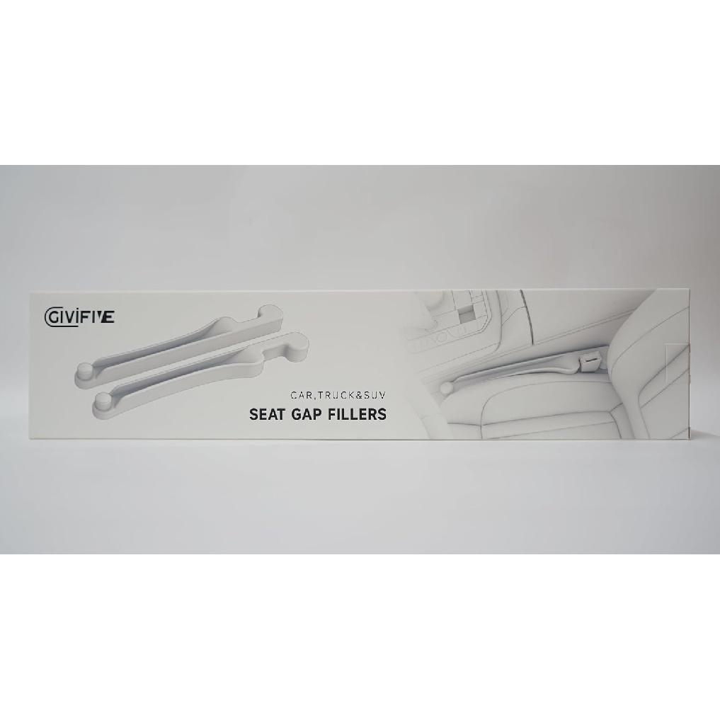 Car Seat Gap Filler Set Of 2, Soft Foam Multifunctional Seat Side Gap Filler With Organizer & Hook Function, 3In1 Gap Stopper Universal Fit Car SUV