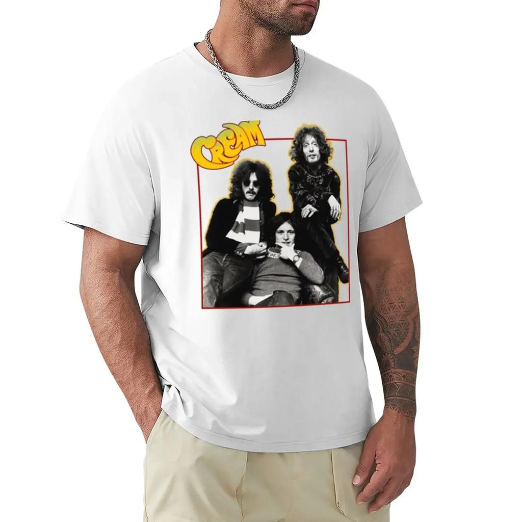 ClaptonThe Cream T-Shirt plain oversized t shirts for graphic tees anime black t-shirts for