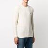 Polo Ralph Lauren FW21 Chunky Knit Logo Embroidered Pullover Sweater Men Sweater White 710719546001