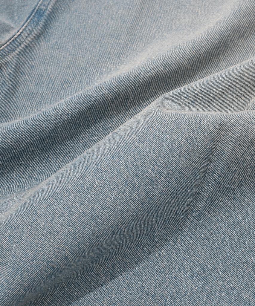 WACKY WILLY Washed Denim Long Sleeve Shirt Blue