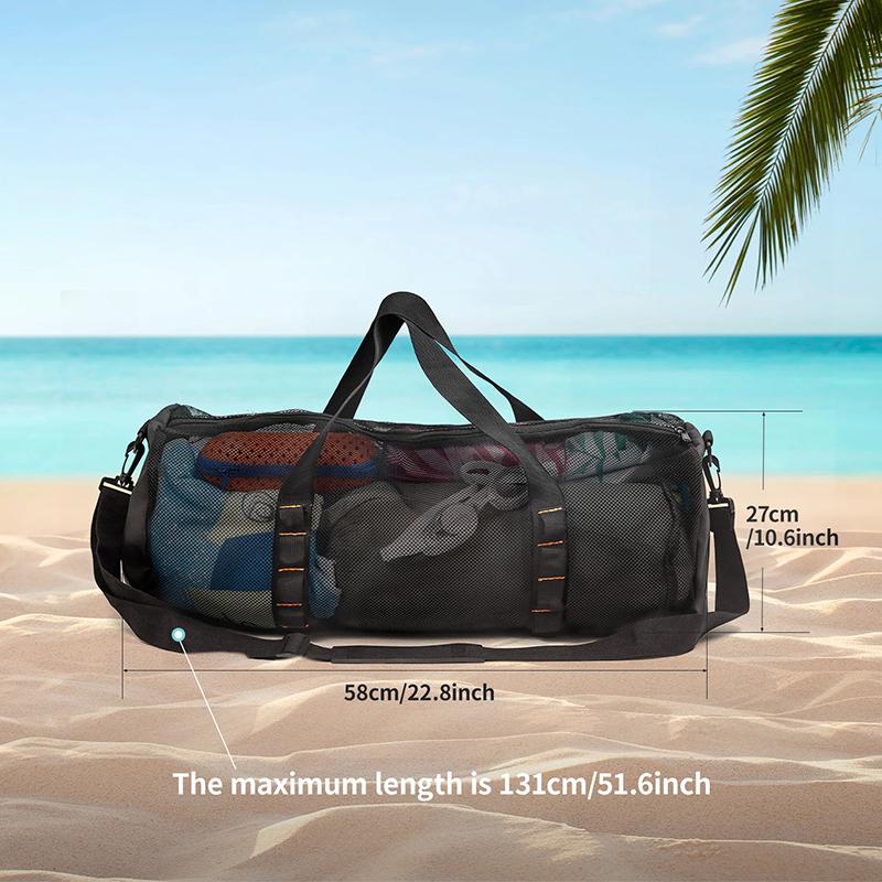Mesh Dive Bag, Extra Large Mesh Travel Duffle For Scuba Diving And Snorkeling Gear & Equipment - Dry Bag Hold Mask, Fins, Snorke