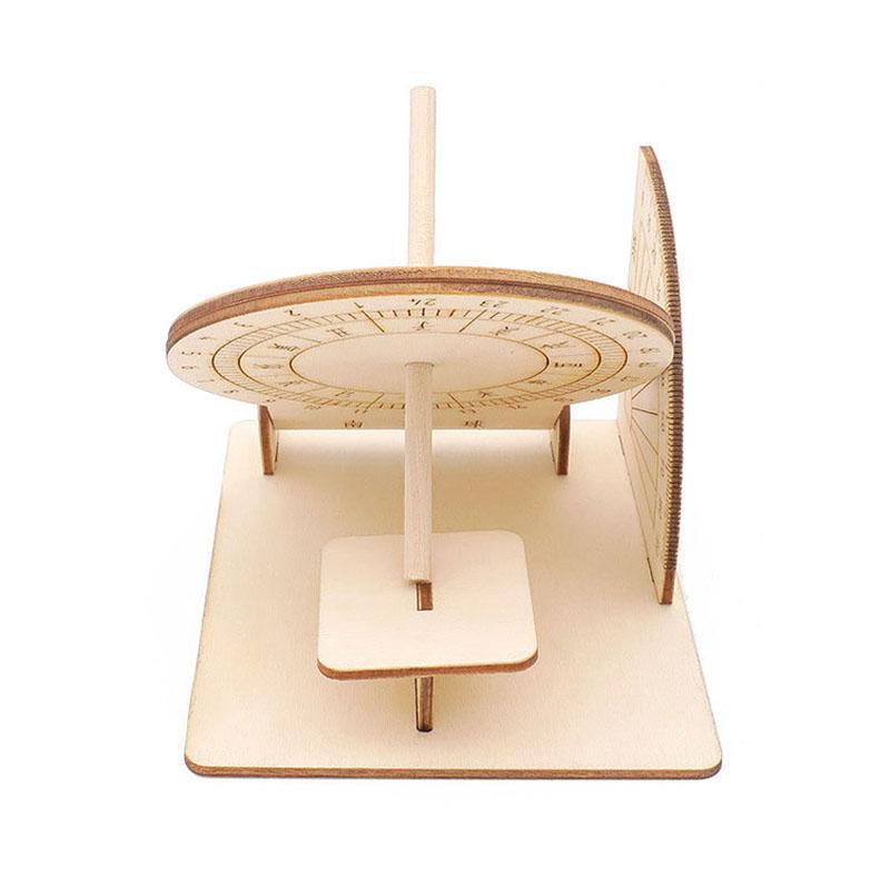 Science Children'S Small Production Diy Sundial Model Elementary School Students Handmade Sun Clock Learning Ancient Timers