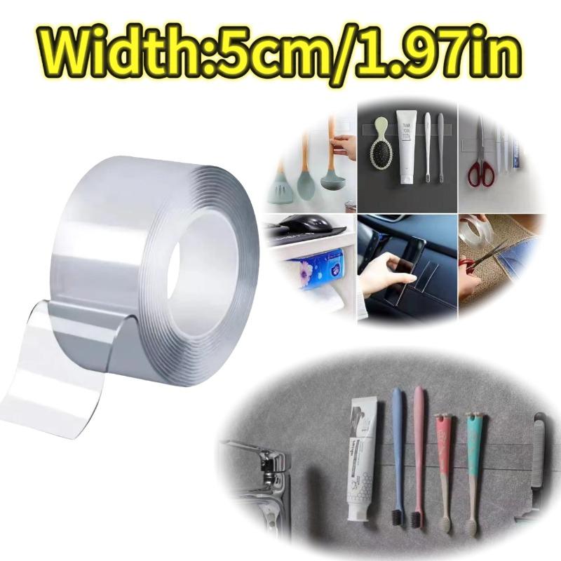 Nano Double Sided Adhesive Tape Strong High Viscosity Transparent Thicken Waterproof and Traceless Acrylic Tape Household Items