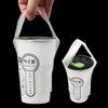 100Pcs/Lot T-Shaped Bayonet Plastic Bags Disposable Clear Single Cup Packaging Bag For Milk Tea Coffee Beverage Party Supplies